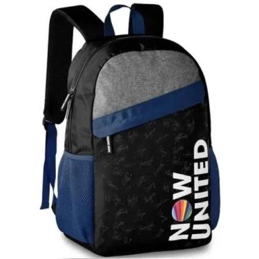 Imagem de Mochila Escolar de Costas Juvenil Now United Unissex Clio, azul