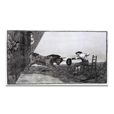 Imagem de LKXGRRSFG Heroísmo no caminho Francisco De Goya Impressão em tela romântica espanhola - Obra-prima do influente pintor romântico 80 x 120 cm sem moldura