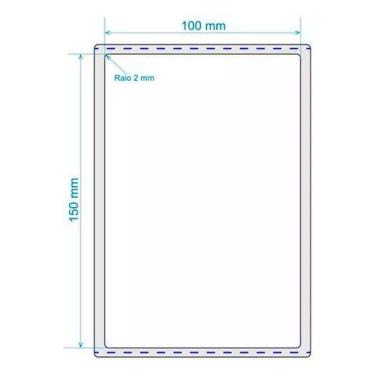 Imagem de 10 Rolo Etiqueta Elgin L42 Pro 10x15 Cm Térmica Serrilha Cor - Higipac