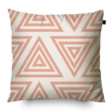 Imagem de Capa de Almofada Algodão Serigrafada Beli 40x40cm Rosê - Ecaza