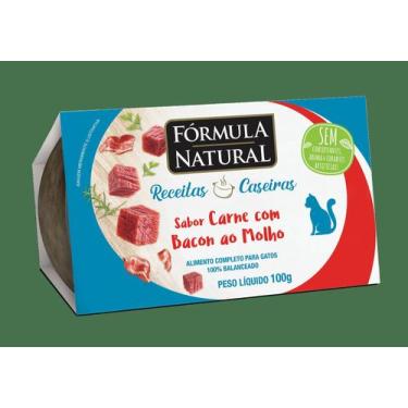Imagem de Fórmula Natural RC Gatos Adultos Carne Com Bacon Ao Molho 100g - Formu