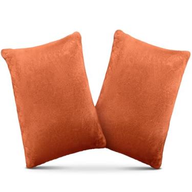 Imagem de 1 MIDDLE ONE Pacote com 2 almofadas pequenas, mini travesseiro de espuma viscoelástica 28 x 17 cm para viagens, dormir, cochilo e pescoço, joelho, suporte lombar, almofada pequena para animais de