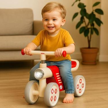 Imagem de Mini Bike Infantil Equilíbrio 4 Rodas Primeiros Passos Bebê 10 Meses 4