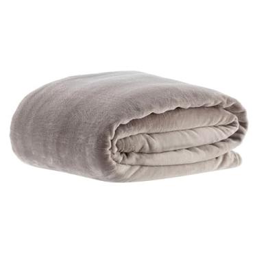 Imagem de Cobertor Jacquard Queen e King Macio e Quentinho com Toque de Seda – Conforto e Elegância para Seu Quarto (Cobertor bege king)