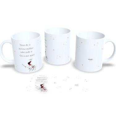 Imagem de Caneca Feminina de Porcelana Homenagem Dia Internacional da Mulher 8 de Março (Dona de si)