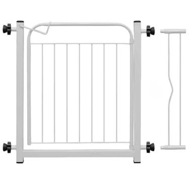 Imagem de Portão de Segurança e Grade para Cachorros - Inclui Extensor para Ajuste Personalizado(PORTÃO BRANCO FRETE GRÁTIS)