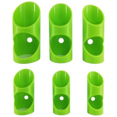 Imagem de Gabarito de corte de isolamento de tubo verde, conjunto de ferramentas de cortador de tubo de espuma 3 peças, tamanhos pequeno e médio, grande, para cortar tubos com precisão, plástico abdominal