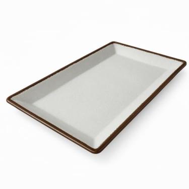 Imagem de Bandeja Retangular de Melamina 45 cm – Linha Elementos Bellagio – Night Blue ou Maresia – Para Servir e Decorar