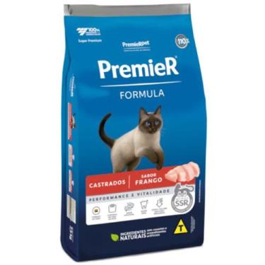 Imagem de Ração Premier Fórmula Gatos Castrados Sabor Frango 1,5kg