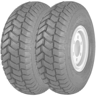 Imagem de Combo 2 Pneus Para Empilhadeiras Carrinhos De Baixa Velocidade 400-8 4 Lonas Forti 2b Maggion