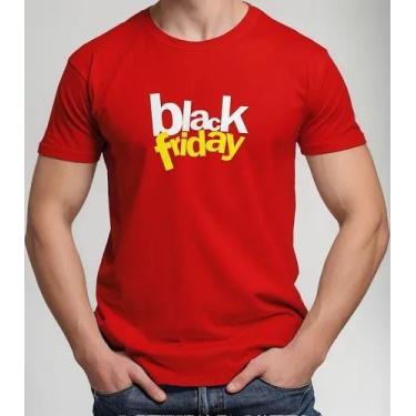 Imagem de Camiseta Camisa Algodão Feminina Masculina Adulto Black Friday Para lo