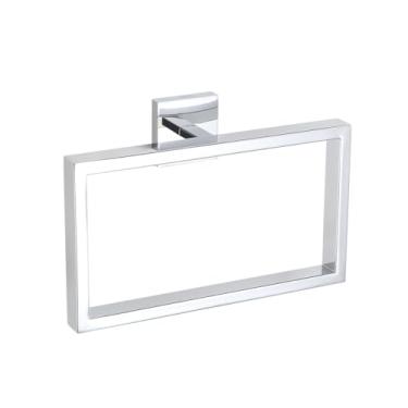 Imagem de Porta Toalha De Rosto Mão Quadrado Aço Inox Cromado (Cromado)