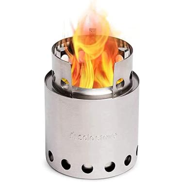 Imagem de Solo Stove Lite – Fogão Portátil para Acampamento Caminhada e Sobrevivência | Queima de Madeira Eficiente e Baixa Fumaça | Fogão de Gassificação para Ferver Rápida | Compacto 10 cm e Leve 255 g
