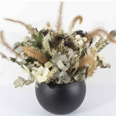 Imagem de Arranjo do Campo Elegante Flores Secas - Ônix - Pense Flores