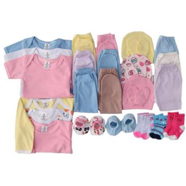 Imagem de Kit Roupa De Bebe 42 Peças Enxoval Maternidade Body E Mijão - Tanran B