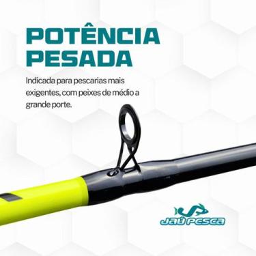 Imagem de Kit Vara New Tamba Verde Neon + Carretilha Balck Tamba BT11 + Linha Mo