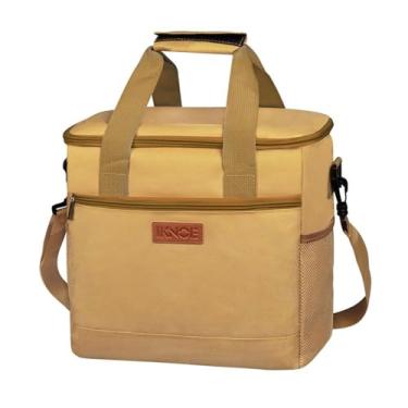 Imagem de Bolsa de Gelo Grande Plegável 15L Isolada e à Prova Vazamentos Sacola Almoço com Múltiplos Bolsos Caixa para Praia Piquenique Caminhada Acampamento Viagem Trabalho