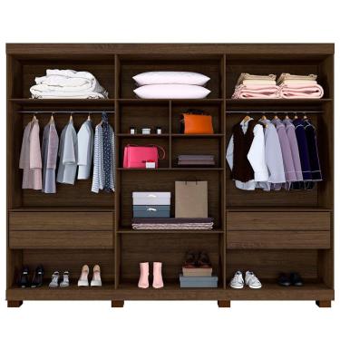 Imagem de Guarda Roupa New Master 6 Portas Benetil Imbuia/off White