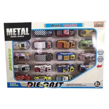 Imagem de Pack 20 Carrinhos Corrida Escala 1:64 Racing Diecast Wheels