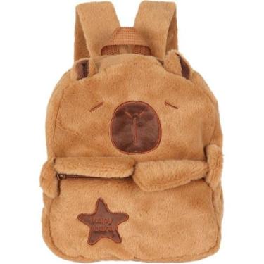 Imagem de Mochila Infantil UP4YOU Capivara Pelúcia M - Luxcel