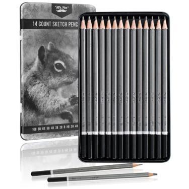 Imagem de Mr. Pen - Lápis de esboço para desenho, pacote com 14, lápis de desenho, lápis de arte, lápis de grafite, lápis de grafite para desenho, lápis de arte para desenho e sombreamento,