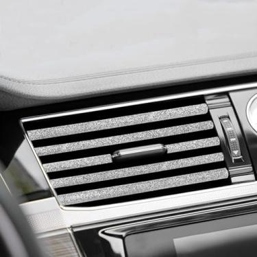 Imagem de EOHMAK Tira de acabamento de saída de ventilação de carro 10 peças de acabamentos de moldagem de saída de ventilação de carro tiras de decoração de ar condicionado para saída de ventilação de veículo
