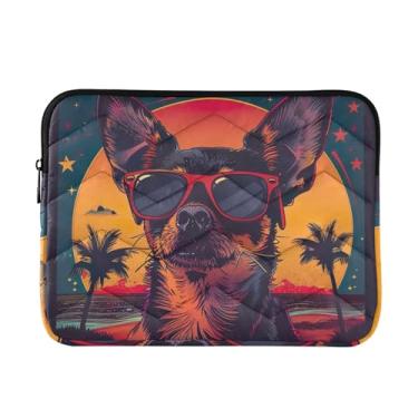 Imagem de Linda capa para laptop Chihuahua fina, leve, durável, trabalho, viagem, tablet, bolsas para laptop para mulheres na moda, 13-14 polegadas