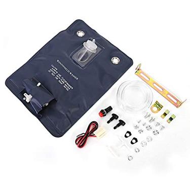 Imagem de Kit universal de bomba lavadora de pára-brisas limpa eficientemente acessório de bolsa de carro para proprietários de automóveis clássicos