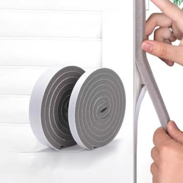 Imagem de 2 peças autoadesivas à prova de som para portas e janelas - vede e isola sua casa