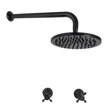 Imagem de MAC Metais Vintage, Chuveiro de Parede com Misturador Preto Óleo Vintage DOCOL