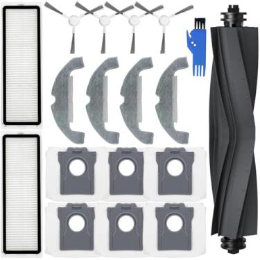 Imagem de Kit de acessórios para aspirador de pó Dreame D10 Plus Gen 2, 6 sacos de pó, 4 almofadas de esfregão, 1 escova principal, 2 filtros, 4 escovas laterais, 1 ferramenta de limpeza, acessórios de