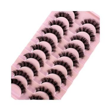Imagem de Cílios Postiços Dramáticos Naturais 5D De Longa Duração 10 Pares Exten