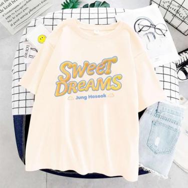 Imagem de Camiseta Sweet Dreams Hope Aesthetic Unissex, Offwhite, GG