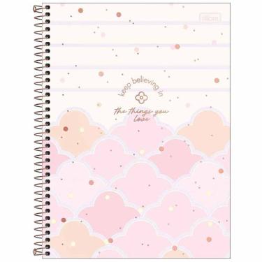 Imagem de Caderno universitário espiral 1 matéria 80 folhas capa dura Soho Tilib