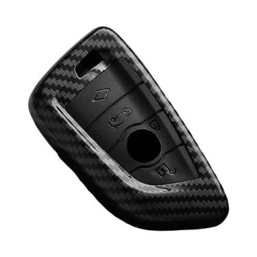 Imagem de Capa De Chave De Carro Em Estilo Fibra De Carbono ABS Para BMW X1 X3 X