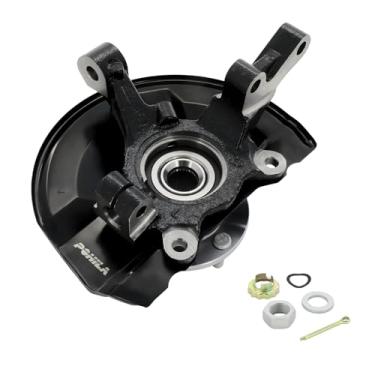 Imagem de POHILA Junta de direção dianteira esquerda e conjunto de cubo de rolamento de roda para Jeep Compass 2007-2017, Patriot 2007-2017, Dodge Caliber 2007-2012, 698-411 698411, lado esquerdo do motorista