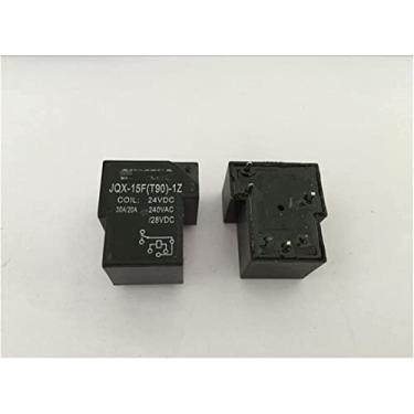 Imagem de Relé 2 peças JQX-15F DC24V pequeno relé eletromagnético 30A PCB mini relé de alimentação