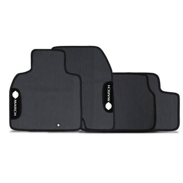 Imagem de Jogo De Tapete Automotivo March Borracha Pvc