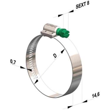 Imagem de Abraçadeira Universal Ônibus a SUPRENS FAB6483