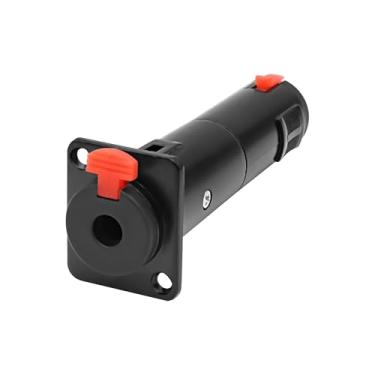 Imagem de XMSJSIY D-Type 6,35 mm 1/10.2 cm TRS montagem em painel fêmea para fêmea acoplador conector adaptador de áudio estéreo conector soquete para alto-falante fone de ouvido extensão de cabo - 1 peça