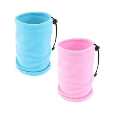 Imagem de Cachecol De Inverno Infantil Em Fleece Polar Com Cordão Ajustável, Cap