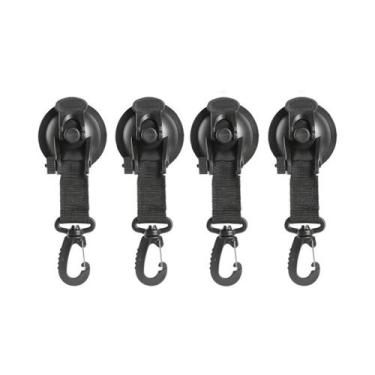 Imagem de Kit Com 4 Ganchos De Sucção Para Tenda De Carro, Acessórios Duráveis P