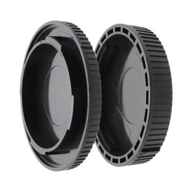 Imagem de Tampas De Lente Traseira E Frontal Para Câmeras Nikon, Canon, Sony - C