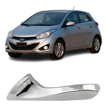 Imagem de Puxador Gatilho Esq Maçaneta Interna Hb20 2014 2015 Prata [f103]