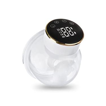 Imagem de Bomba Elétrica Vestível de Leite Portátil Mãos Livres com Tela LED Ultra-silenciosa 3 Modos e 9 Níveis Silicone Grau Alimentício Bateria Interna