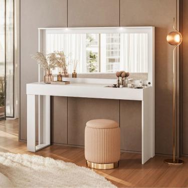 Imagem de Penteadeira Camarim com Espelho Led Versa Home Telasul