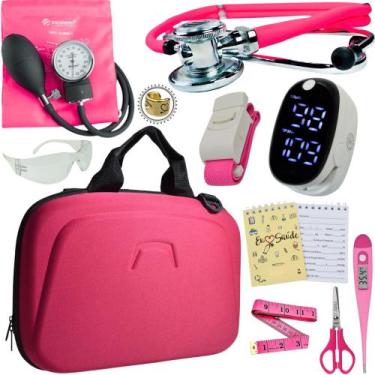 Imagem de Kit Enfermagem Maleta Completo Super Luxo + Monitor Glicose - Love Sau
