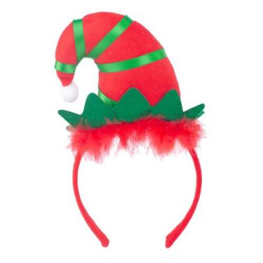Imagem de Chapéu listrado de Natal com bandana para uso infantil nas festas de f