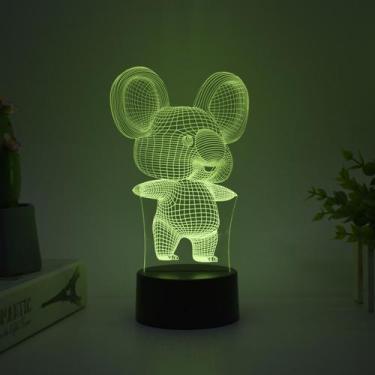 Imagem de Candeeiro de mesa colorido Night Light Koala 3D Tree Kangaroo - Taiyua