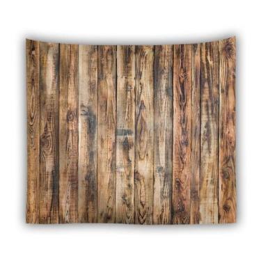Imagem de Tapeçaria de parede, painel de madeira, estética de sala, 150x150cm, m